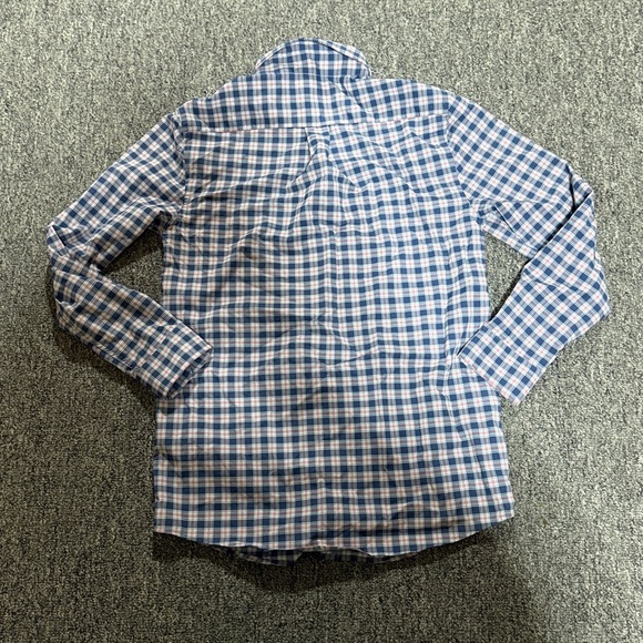 Vineyard Vines Blue and White Kids Plaid Shirt - Picture 4 of 4